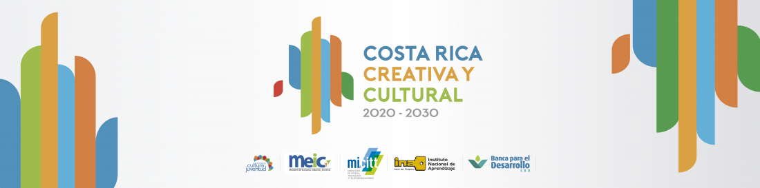 diseño con logotipo de la estrategia creativa cultural 2030