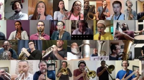 Retrato virtual de los músicos de la Banda de Conciertos de San José 