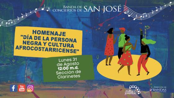 Afiche de concierto de la Banda de Conciertos de San José 