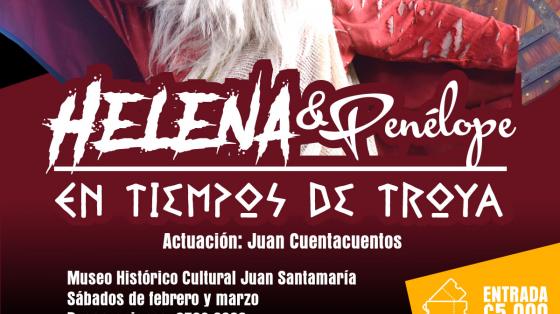 Afiche obra de teatro “Helena & Penélope en tiempos de Troya”