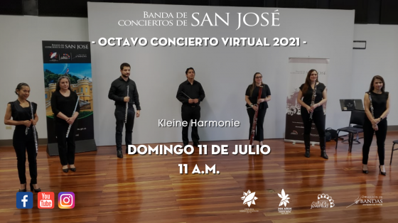 Músicos de la Banda de Conciertos de San José en auditorio
