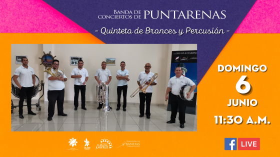 ensamble de músicos de la Banda de Puntarenas