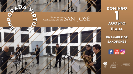 Ensamble de saxofones - músicos de la Banda de San José