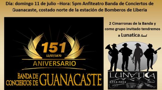 Banda de Conciertos de Guanacaste y Lunática Band
