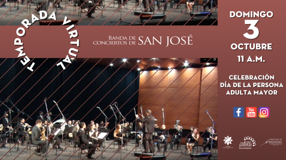 Músicos de la Banda de Conciertos de San José en auditorio