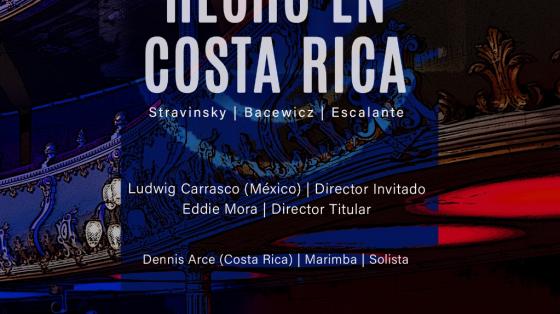 “Hecho en Costa Rica" con la Orquesta Sinfónica de Heredia.