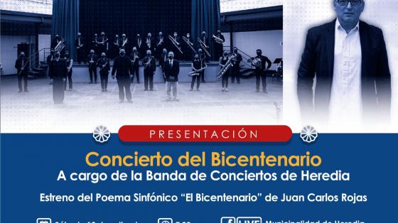 foto de la Banda de Heredia con Juan Carlos Rojas