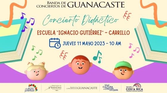 Caritas de niños con notas musicales sobre sus cabezas