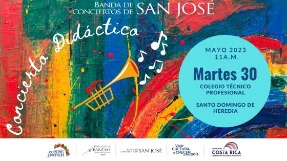 CTP San Miguel de Santo Domingo de Heredia Fondo de muchos colores con una trompeta