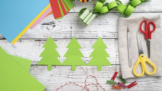 Navidad en mi biblioteca Materiales de manualidades para navidad.
