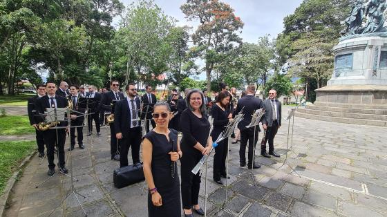 Músicos tocando en el parque nacional