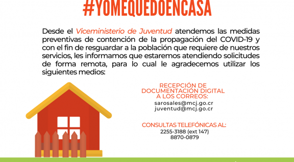 información para solicitudes hacia el viceministerio de juventud