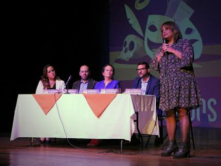 Autoridades del MEP y el MCJ - Teatro en el Aula