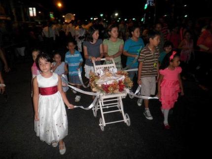 Tradicional "Pasada del Niño", Liberia