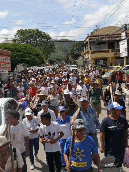 Procesión de la Virgen de Guadalupe. Foto: Diego Fajardo