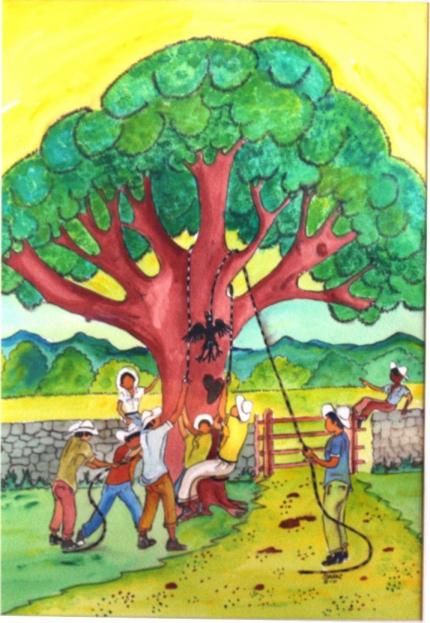 Imagen: lustración de Chizo Sáenz, cortesía de Botho Steinvorth y publicada en Vivencias Liberianas, Centro de Investigación y Conservación del Patrimonio Cultural, 2017.