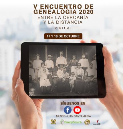 V Encuentro de Genealogía 2020: Entre la cercanía y la distancia