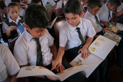 "Sueños entre palabras", beca del Colegio de Costa Rica ejecutado por Carretica Cuentera. Foto: Prensa MCJ