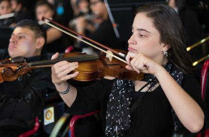 Fotografía: Orquesta Por la Vida – Programas Especiales Sinem, Costa Rica
