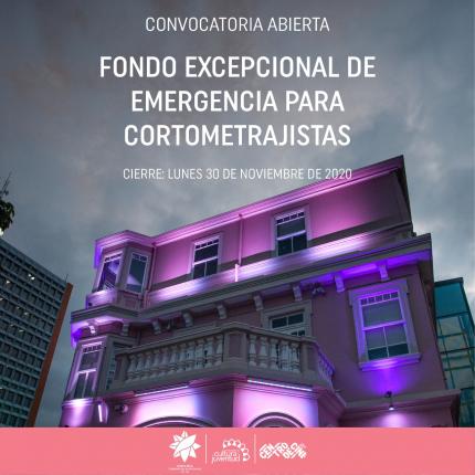 Fondo excepcional de emergencia de apoyo a cortometrajistas