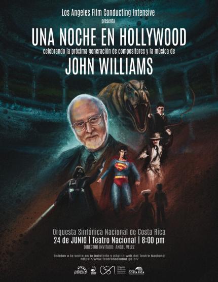 Concierto “Una noche en Hollywood” se ofrecerá el viernes 24 de junio, a las 8 p.m., en el Teatro Nacional de Costa Rica