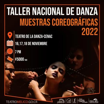 La Muestra Coreográfica 2022 inició el pasado 16 de noviembre, y ofrecerá dos funciones más, los días 17 y 18 de noviembre, a las 7 p.m., en el Teatro de la Danza, ubicado en el Centro Nacional de la Cultura (CENAC).