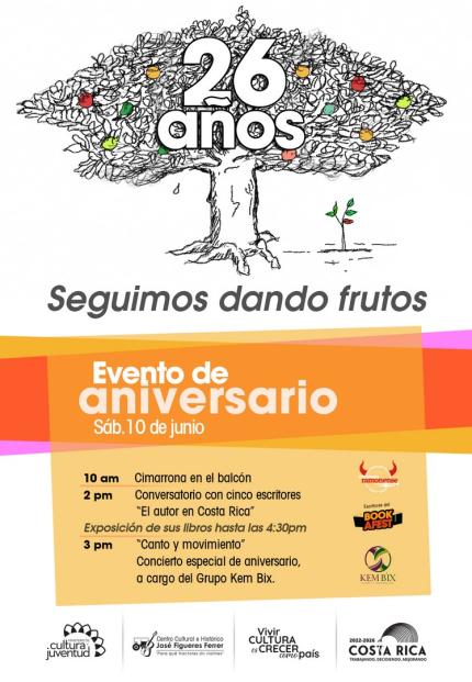 San Ramón: Fiesta cultural celebrará aniversario del Centro José Figueres