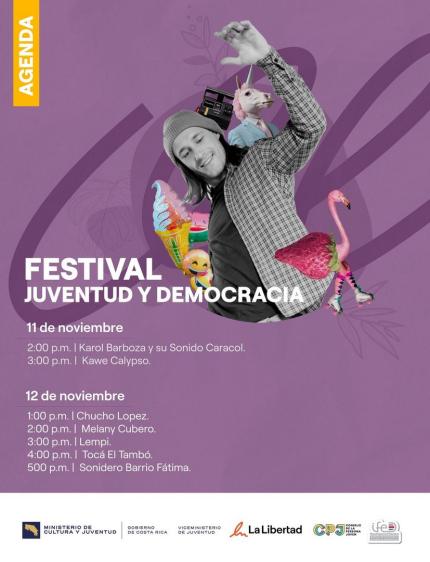 Participe en el Festival de las Juventudes en Parque La Libertad