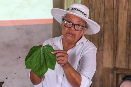 Magdalena Angulo, portadora de tradición en temas de gastronomía criolla guanacasteca. Fotografía: MCJ 