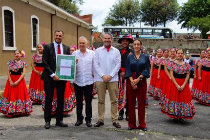 Banda Comunal La Fortuna recibió distinción como “Representantes de la Diplomacia Cultural costarricense”