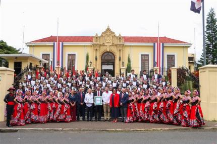 Banda Comunal La Fortuna recibió distinción como “Representantes de la Diplomacia Cultural costarricense”