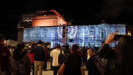 Video mapping en el Teatro Nacional