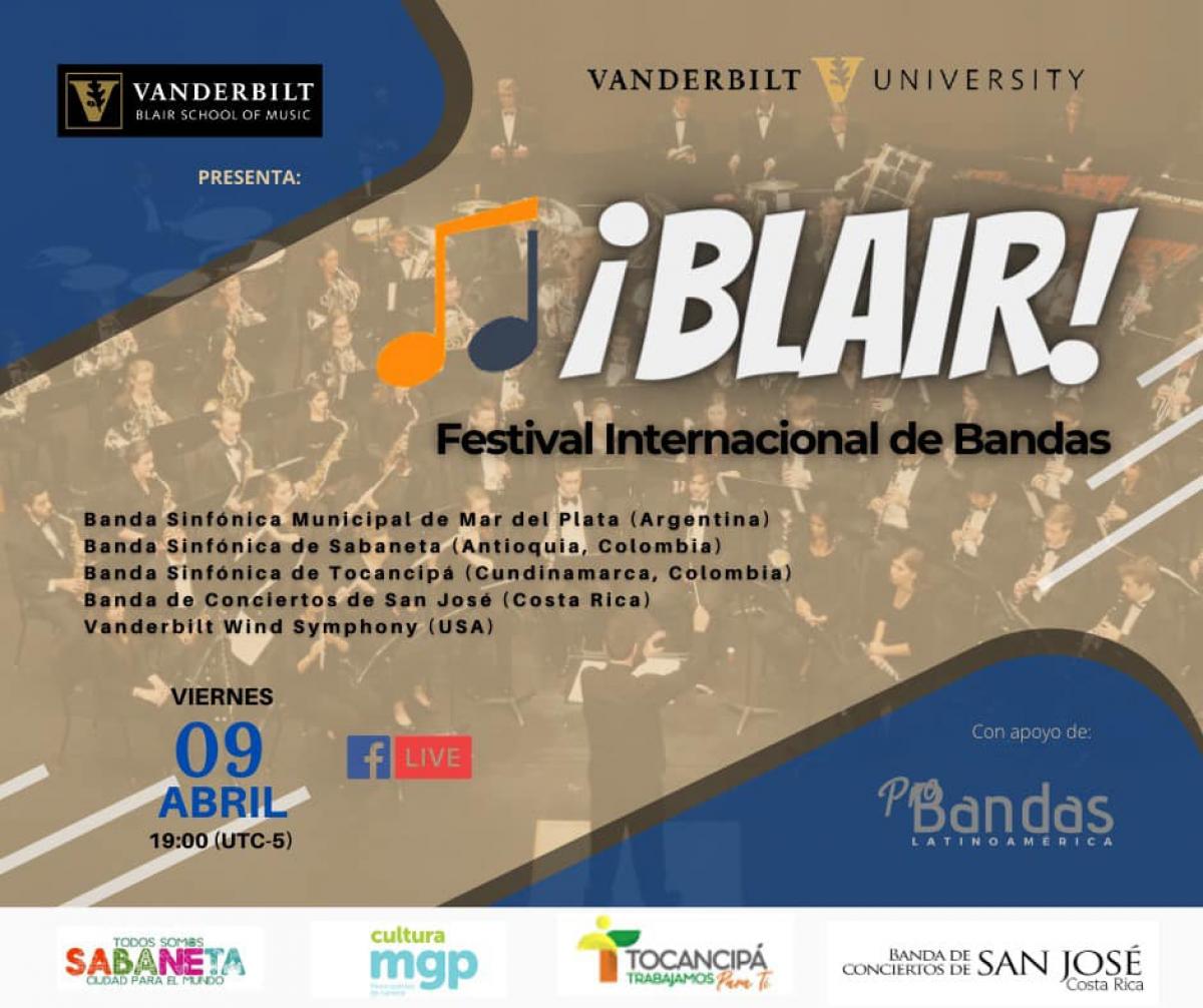 Concierto de la Banda de Conciertos de San José en el Festival Blair de
