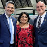 Entre las autoridades, participó el ministro de Cultura y Juventud, Jorge Rodríguez Vives y el primer vicepresidente de la República, Stephan Brunner, así como la directora general del Archivo Nacional, Carmen Campos Ramírez.