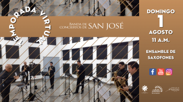 Ensamble de saxofones - músicos de la Banda de San José