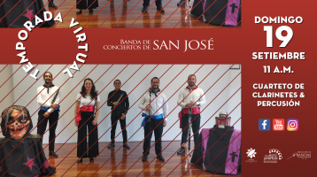 músicos del cuarteto de clarinetes