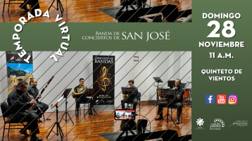 Músicos de BCSJ en auditorio ensayando