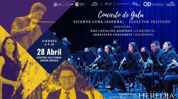 fotos de collage de Vicente Luna, solistas y banda de Heredia