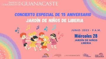 Dibujo de niños en ronda cantando con fondo rosa