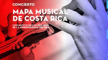 detalle de manos tocando una flauta traversa con colores de bandera costarricense